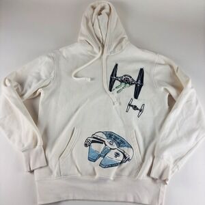 Star Wars Mens Small Hoodie Disney 100 Years‎ Target Exclusive Skywalker Cream